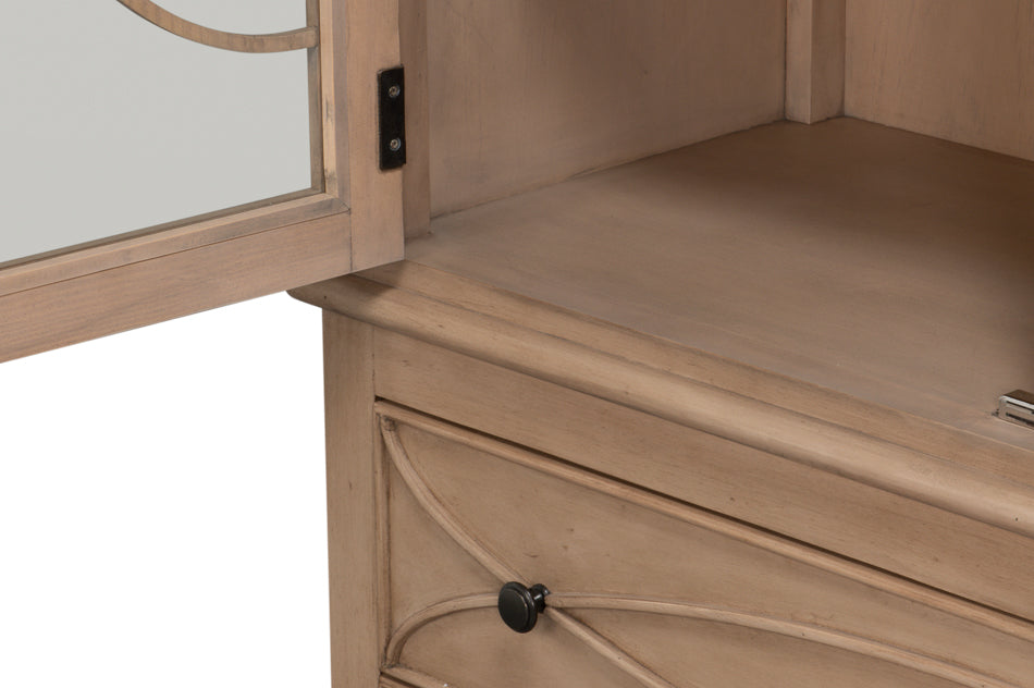 Cecile Bookcase, Beige by Sarreid Ltd - view 4