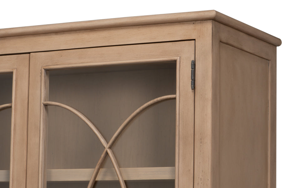 Cecile Bookcase, Beige by Sarreid Ltd - view 5