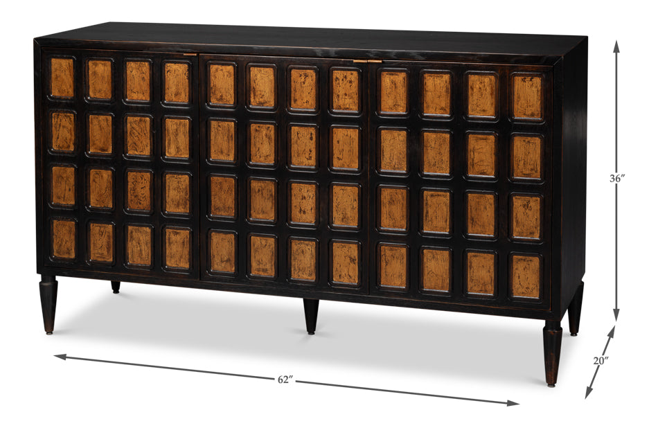 Portfolio 3 Door Credenza by Sarreid Ltd - view 7