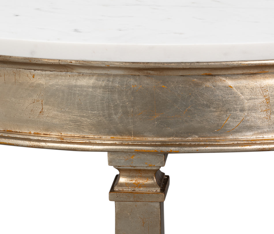 Wycliffe Gold Leaf Demilune by Sarreid Ltd - view 10