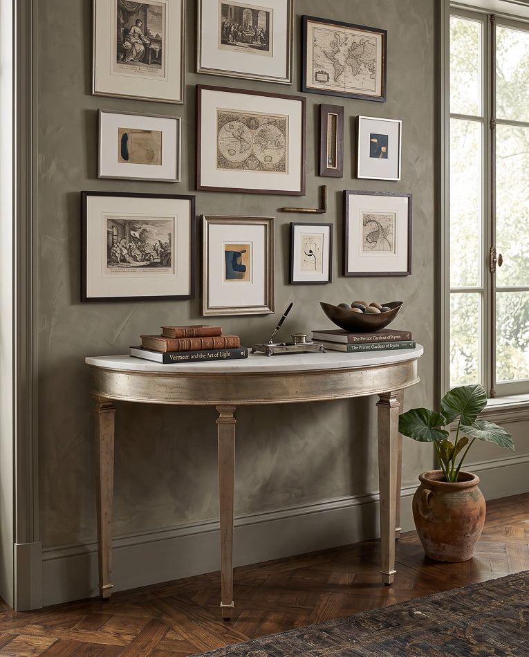 Wycliffe Drift Pine Demilune by Sarreid Ltd - view 12