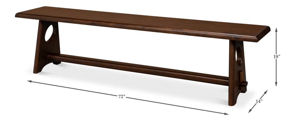 Millwright Bench by Sarreid Ltd - view 7