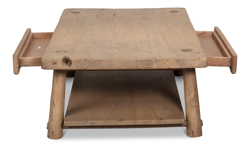 Joiners Cocktail Table by Sarreid Ltd - view 9