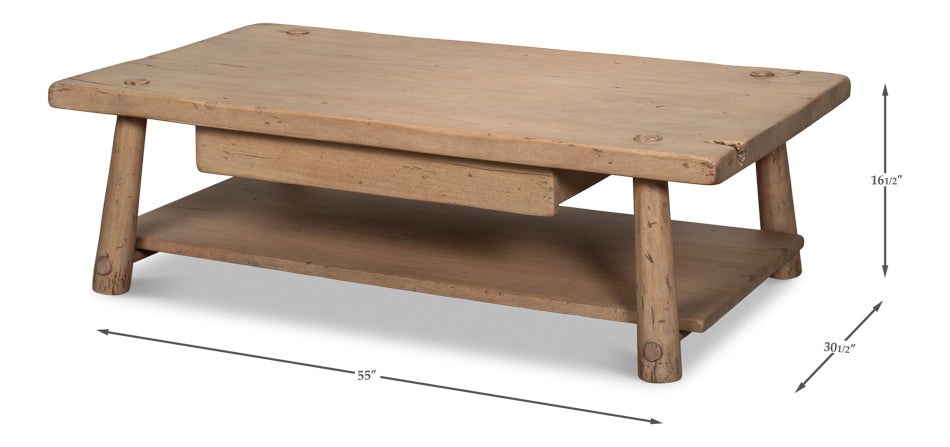 Joiners Cocktail Table by Sarreid Ltd - view 7