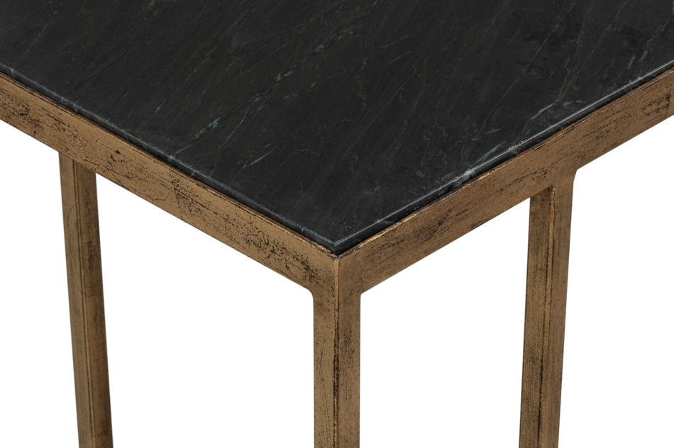 Patsy Side Table - Black Marble by Sarreid Ltd - view 10