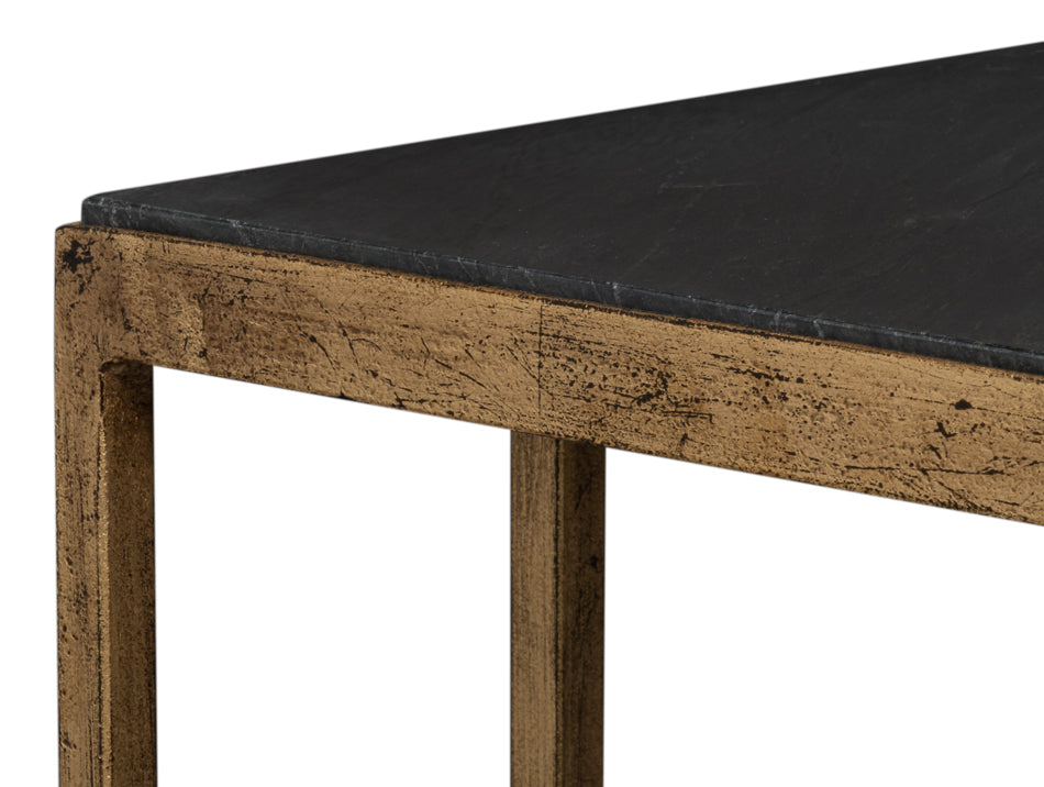Patsy Side Table - Black Marble by Sarreid Ltd - view 6