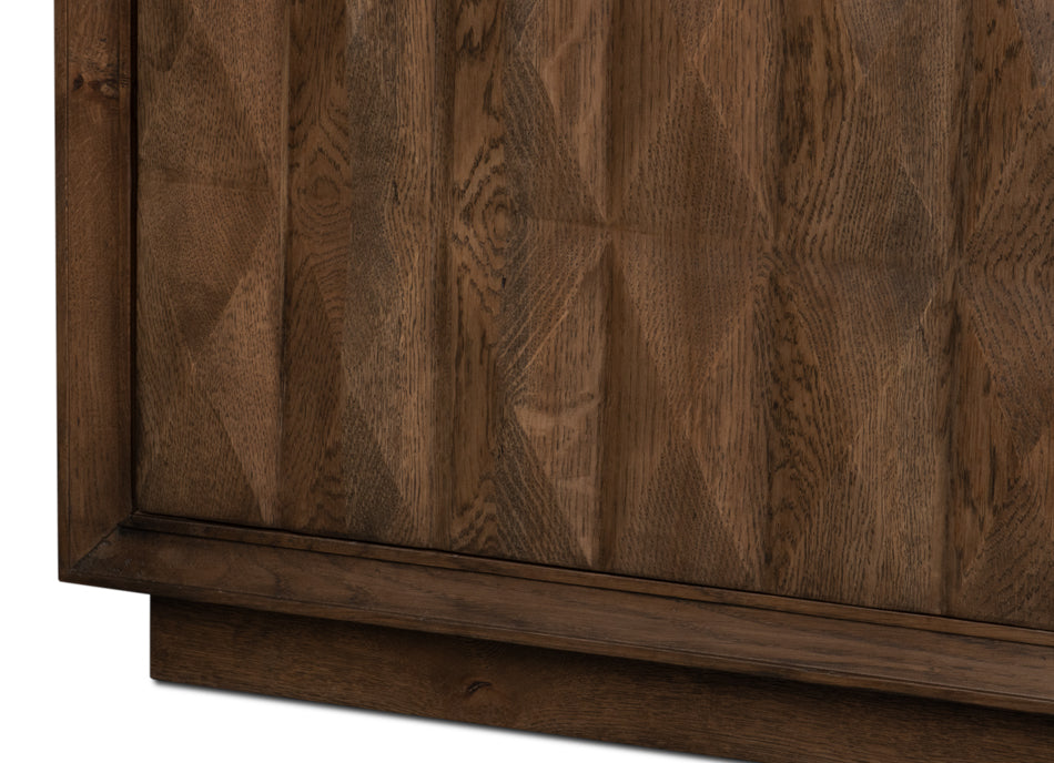 Prism 4 Door Credenza by Sarreid Ltd - view 9