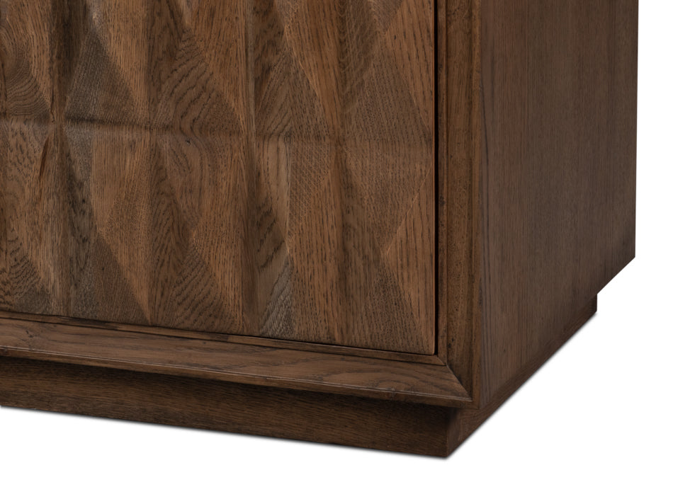 Prism 4 Door Credenza by Sarreid Ltd - view 10