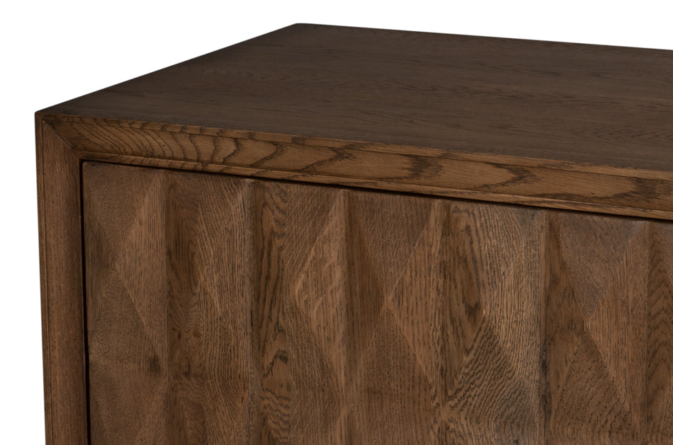 Prism 4 Door Credenza by Sarreid Ltd - view 5