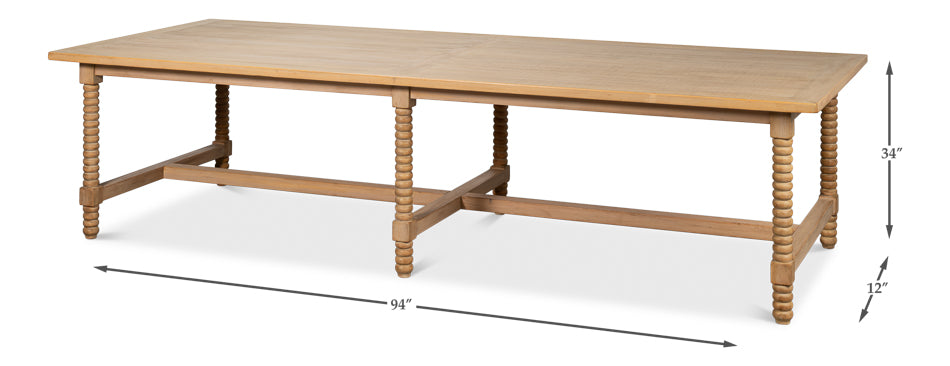 Provence Harvest Dining Table by Sarreid Ltd - view 7