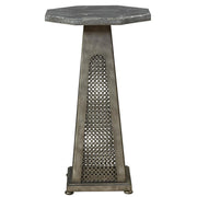 Sojourn French Industrial Bluestone Top Side Table