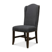 Black High Back Dining Chair by Sarreid Ltd