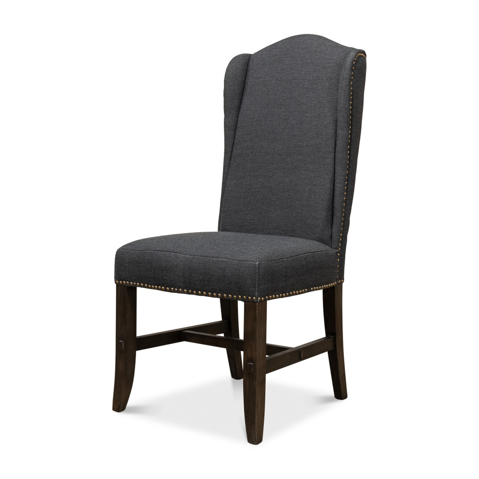 Black High Back Dining Chair by Sarreid Ltd