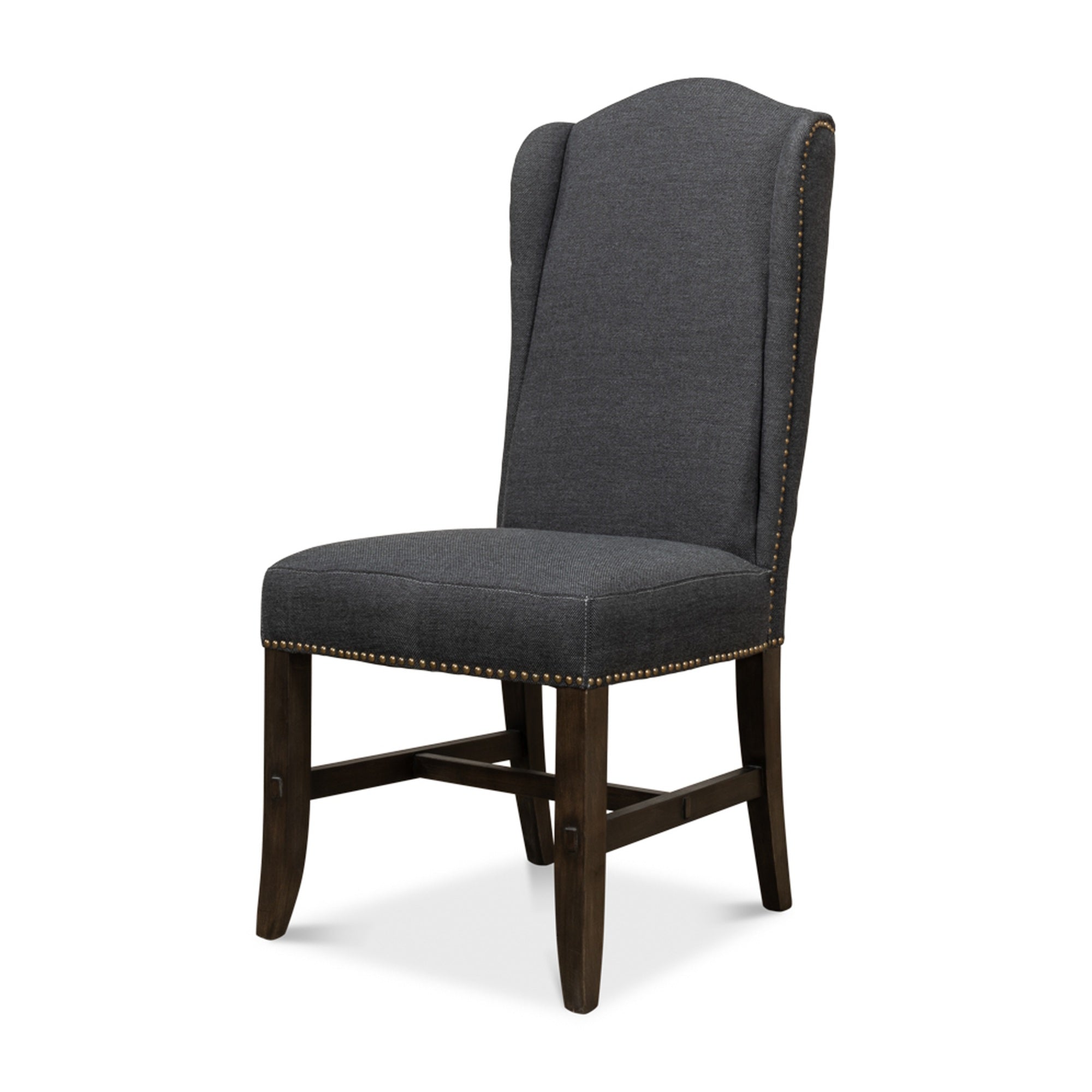 Black High Back Dining Chair by Sarreid Ltd