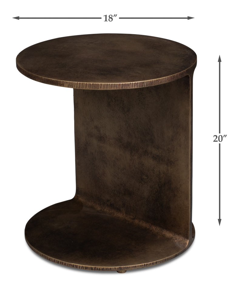 Halo Side Table by Sarreid Ltd - view 7
