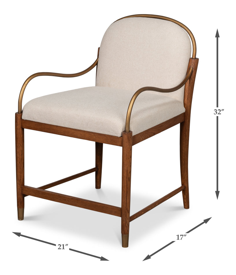 Auden Dining Chair by Sarreid Ltd - view 7