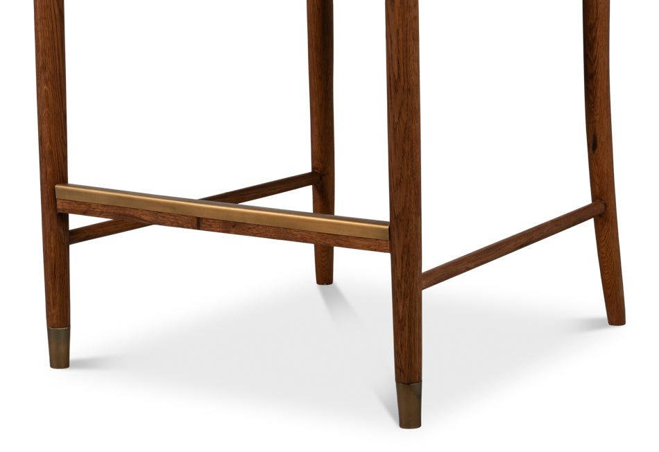 Auden Counter Stool, White by Sarreid Ltd - view 12