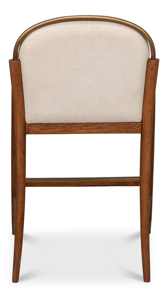 Auden Counter Stool, White by Sarreid Ltd - view 4