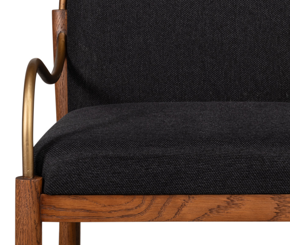 Auden Bar Stool, Black by Sarreid Ltd - view 10