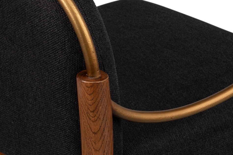 Auden Bar Stool, Black by Sarreid Ltd - view 6