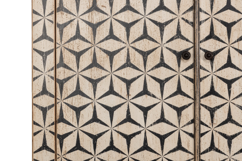 Marrakesh Black Painted Cabinet by Sarreid Ltd - view 10