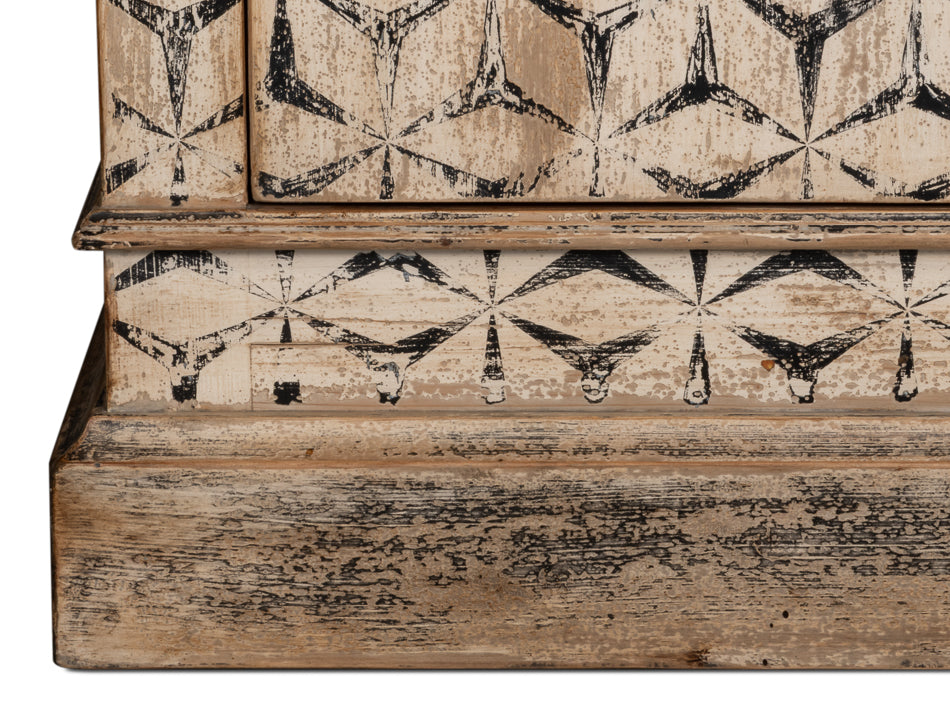 Marrakesh Black Painted Cabinet by Sarreid Ltd - view 11