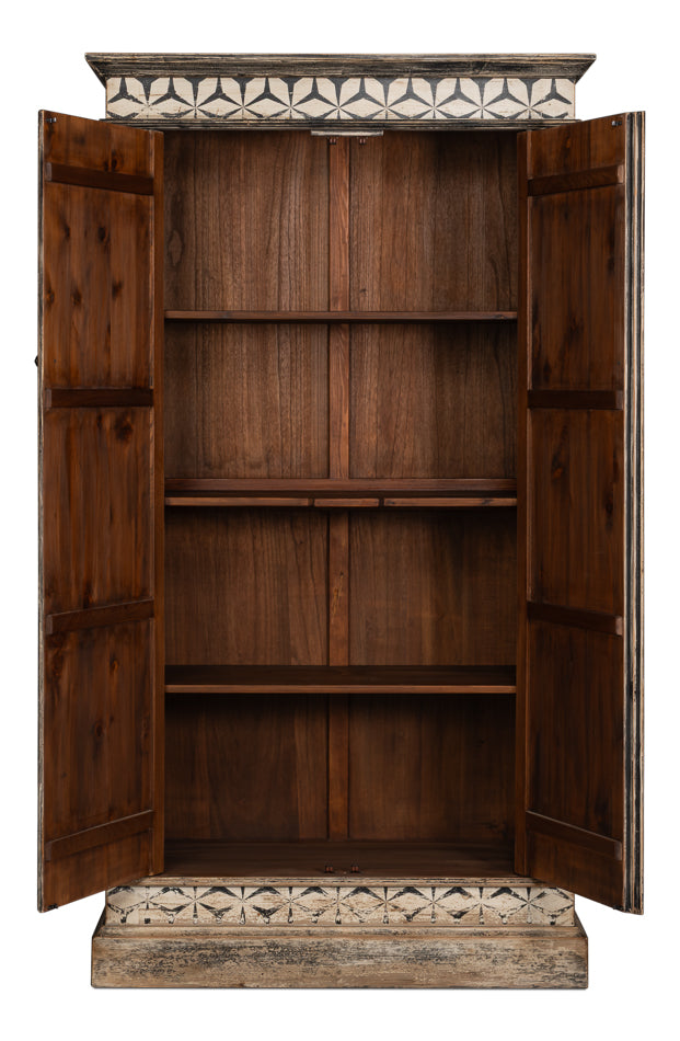 Marrakesh Black Painted Cabinet by Sarreid Ltd - view 3