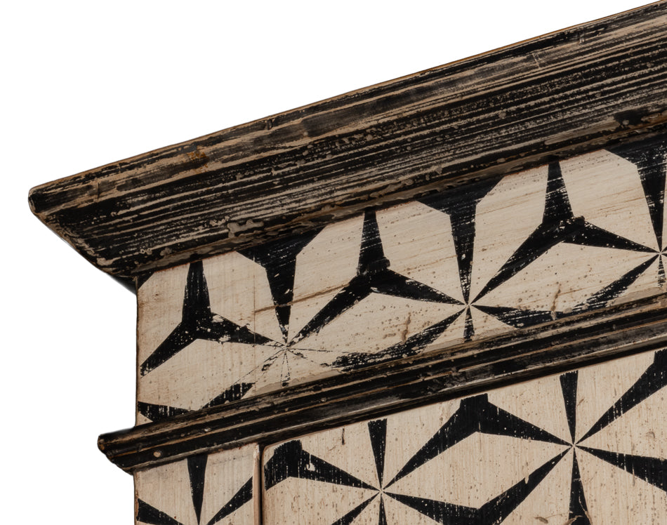 Marrakesh Black Painted Cabinet by Sarreid Ltd - view 4