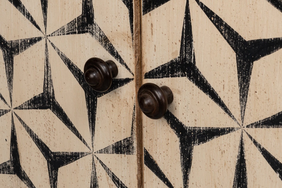 Marrakesh Black Painted Sideboard by Sarreid Ltd - view 10