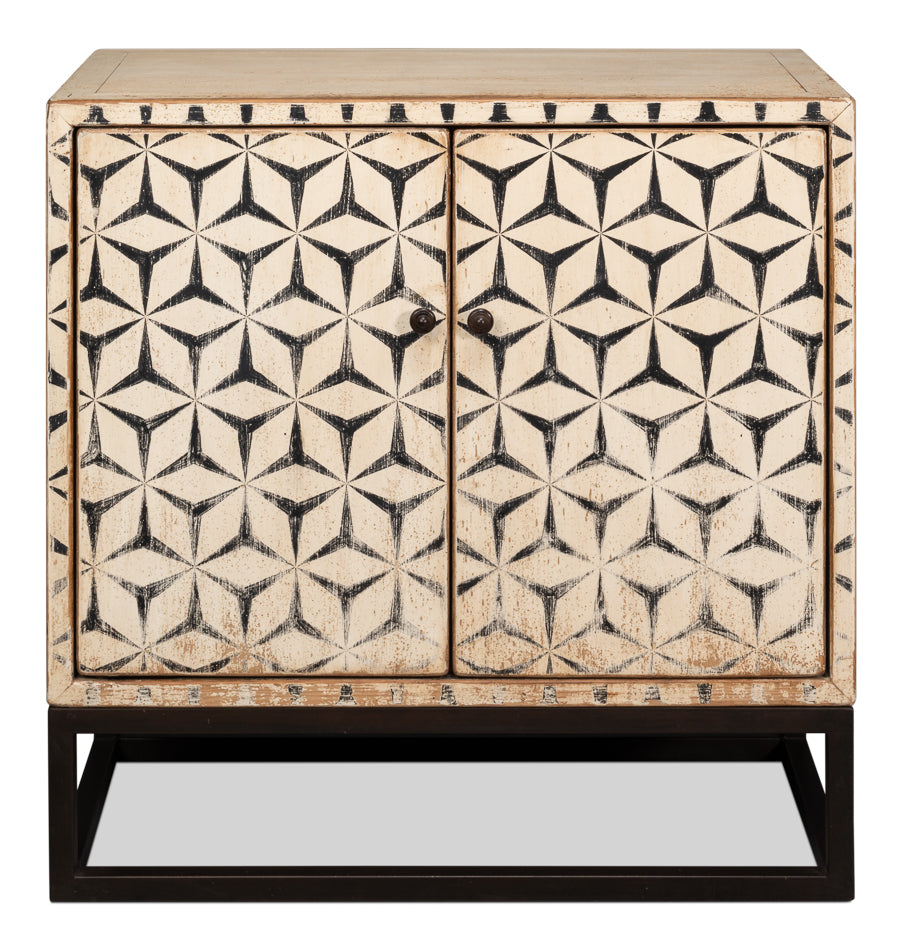 Marrakesh Black Painted Sideboard by Sarreid Ltd - view 2
