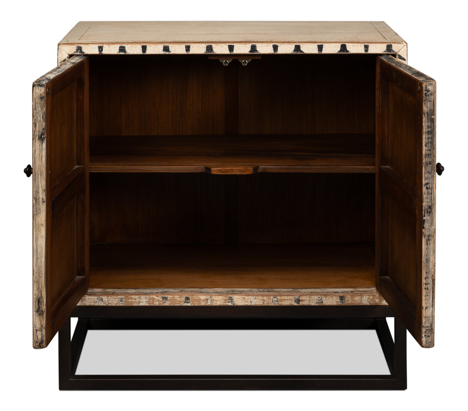 Marrakesh Black Painted Sideboard by Sarreid Ltd - view 3