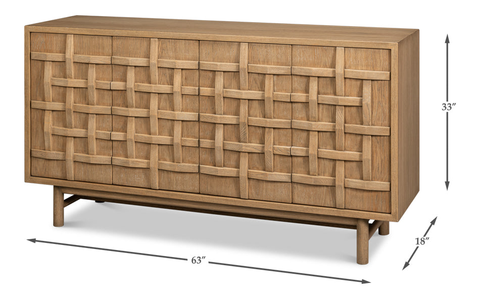 Interlace Sideboard by Sarreid Ltd - view 7