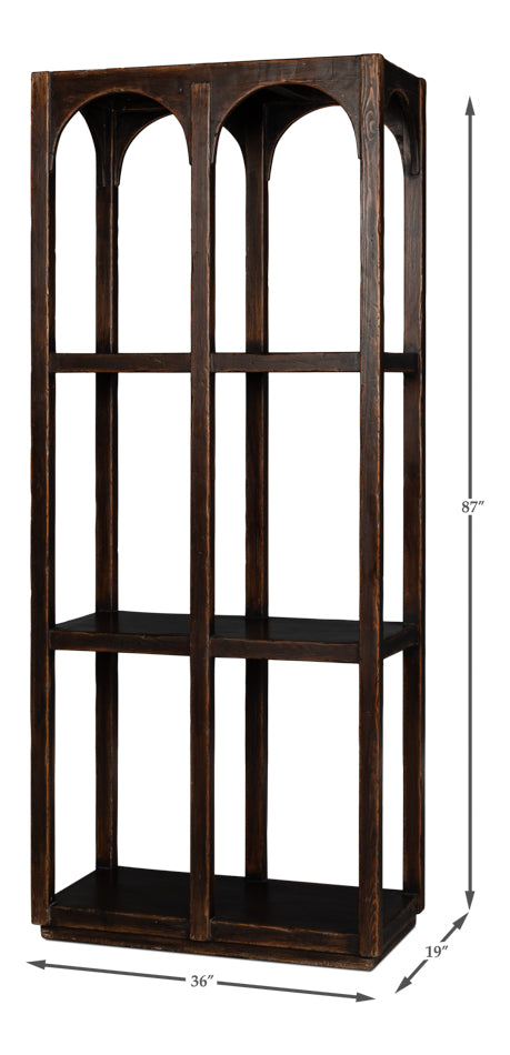 Cloister Display Cabinet by Sarreid Ltd - view 7