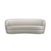 Nebula-Oatmeal Charcoal Leaf Sofa 101" by Caracole