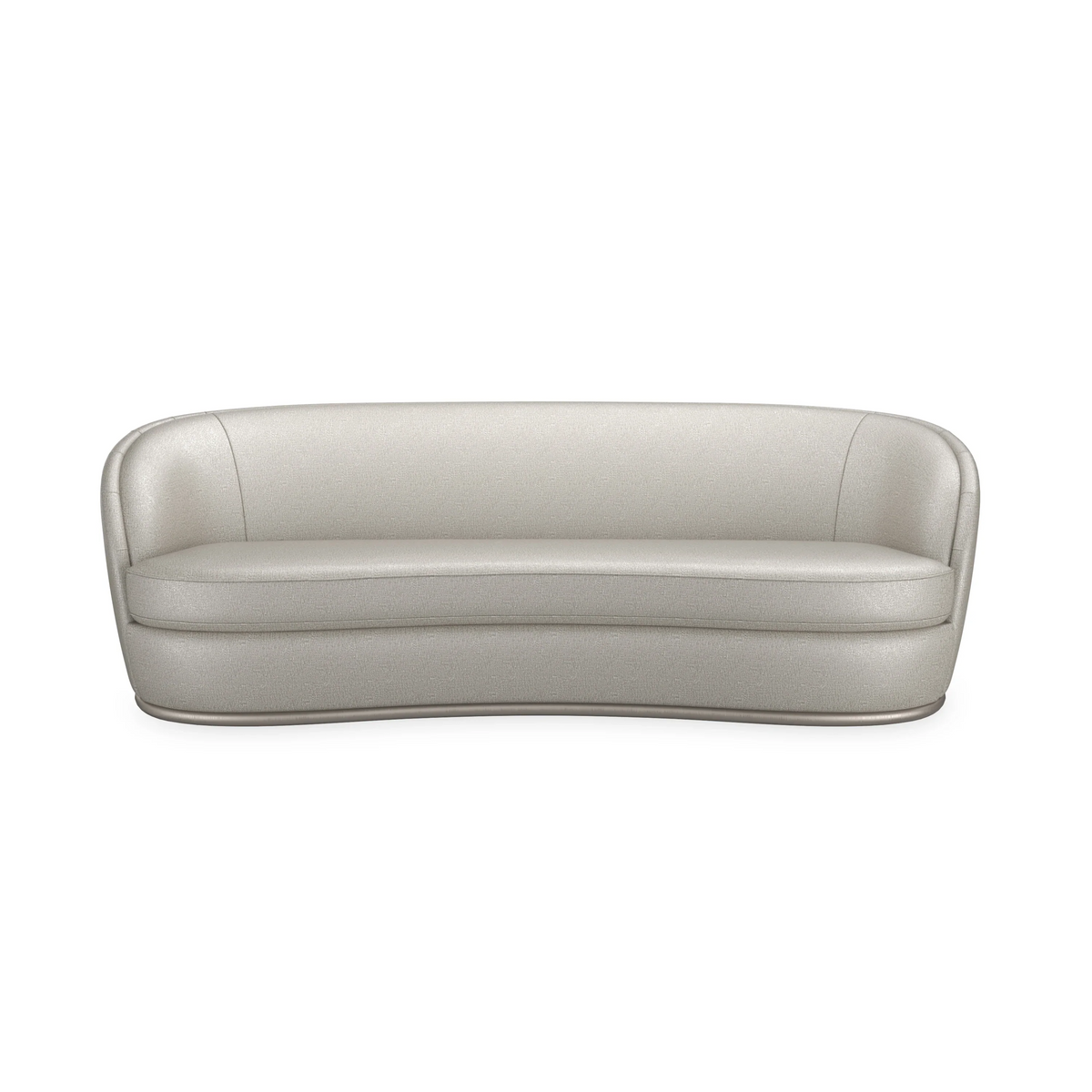 Nebula-Oatmeal Charcoal Leaf Sofa 101" by Caracole