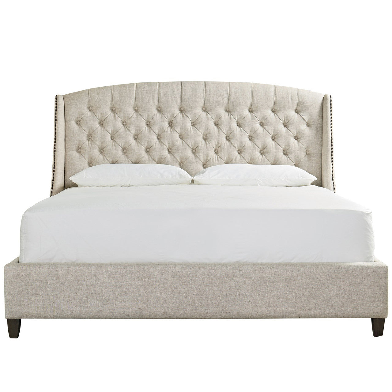 Halston King Bed in Belgian Linen