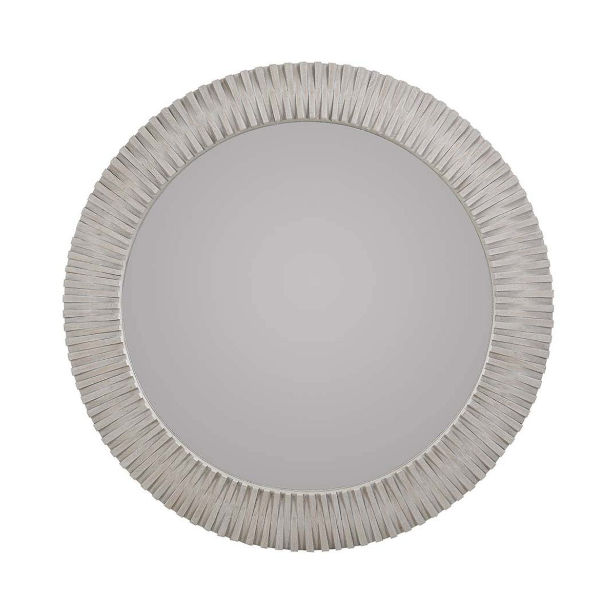 Myrtle Solid Wood Round Mirror