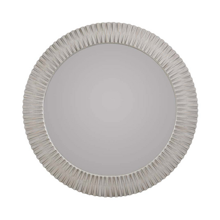 Myrtle Solid Wood Round Mirror