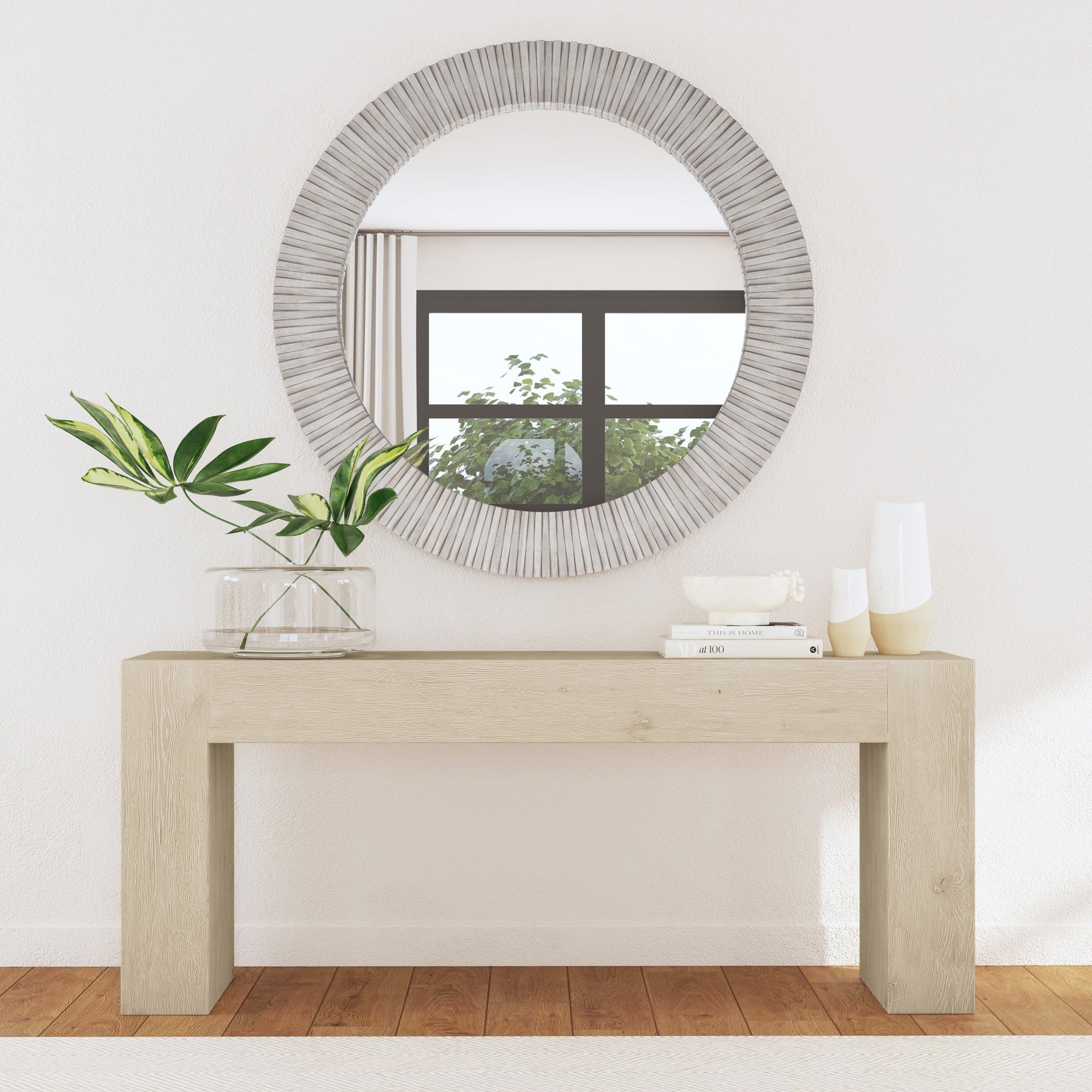 Myrtle Mirror - Gray Wash