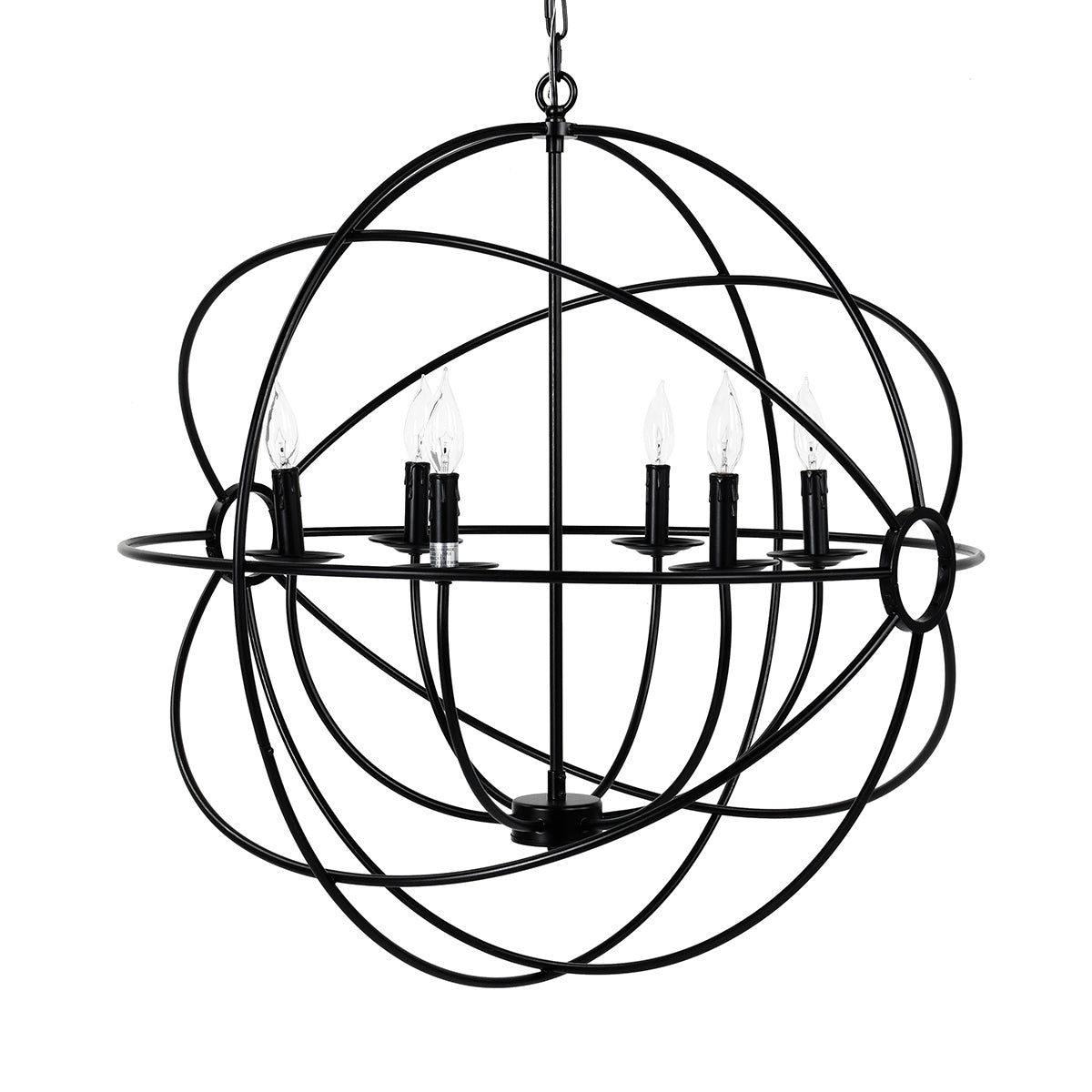 Derince Chandelier - Black - Large