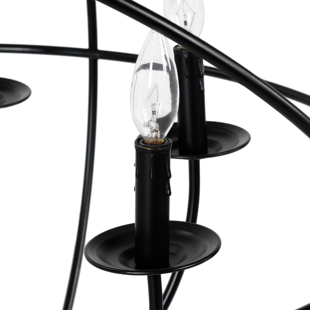 Derince Chandelier - Black - Large