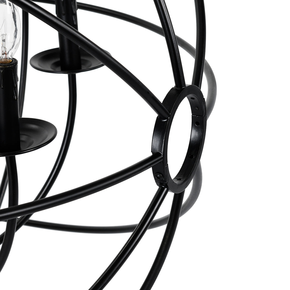 Derince Chandelier - Black - Large