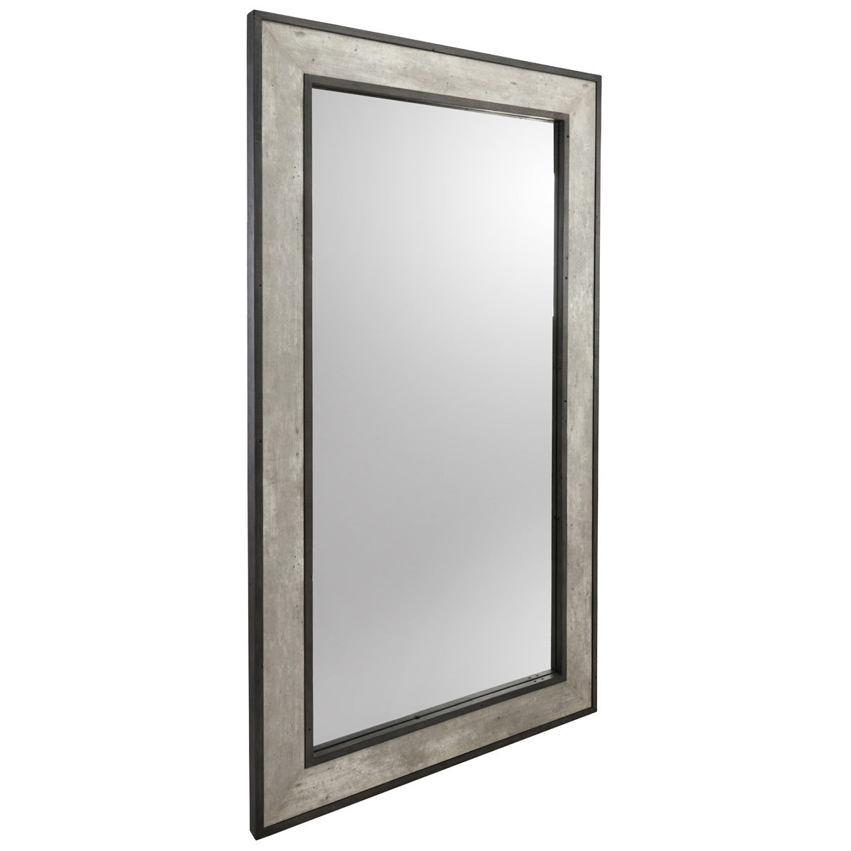 Webster Floor Mirror - Weathered Cement - Gray