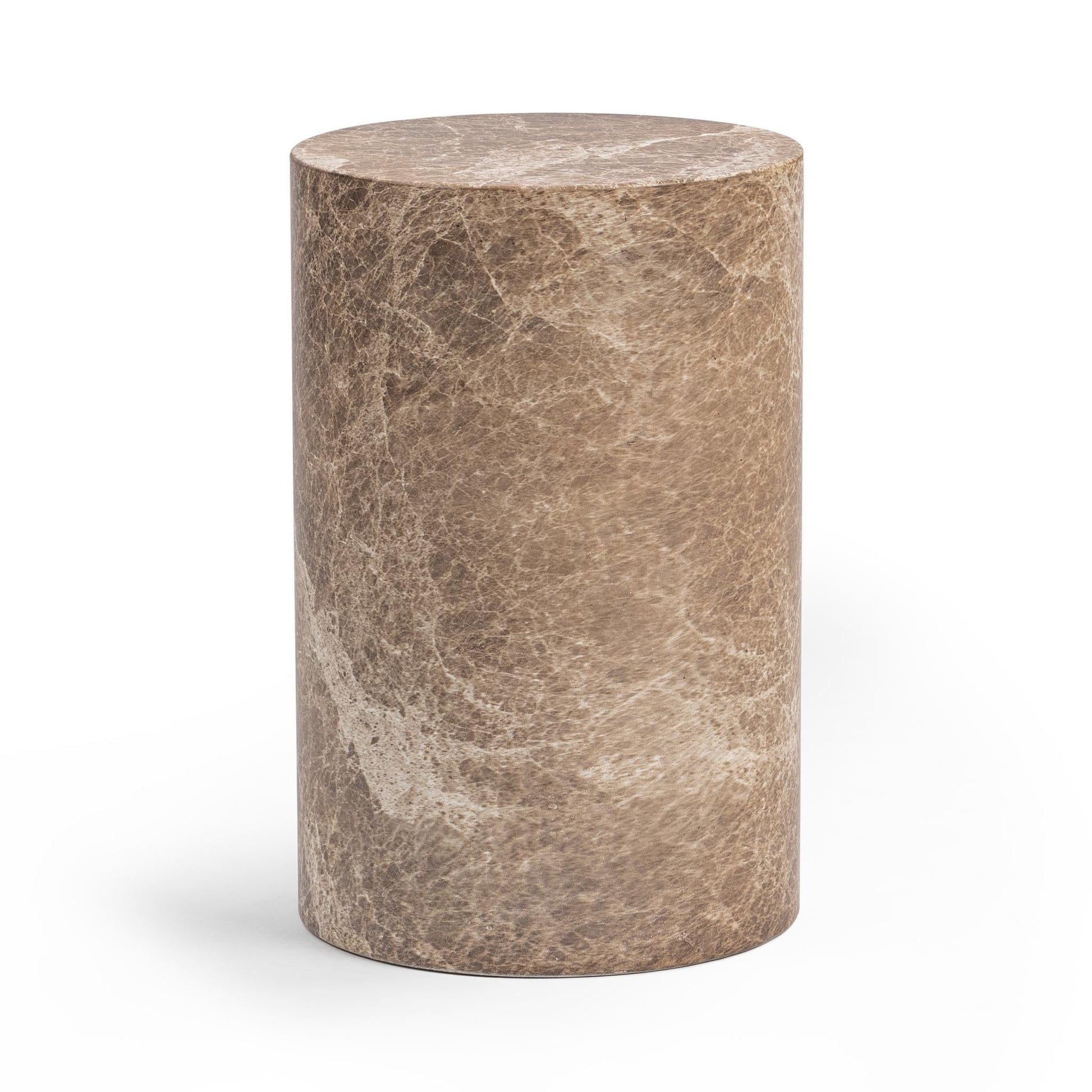 Norfolk Round Small Display Pedestal - Brown/Ivory