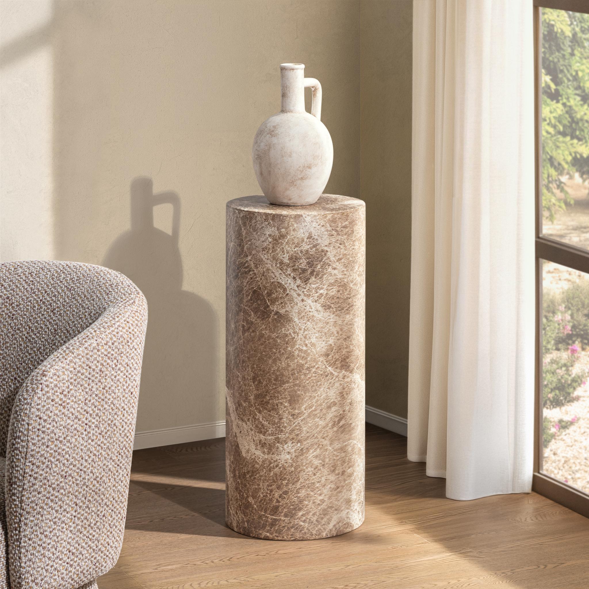 Norfolk Round Medium Display Pedestal - Green