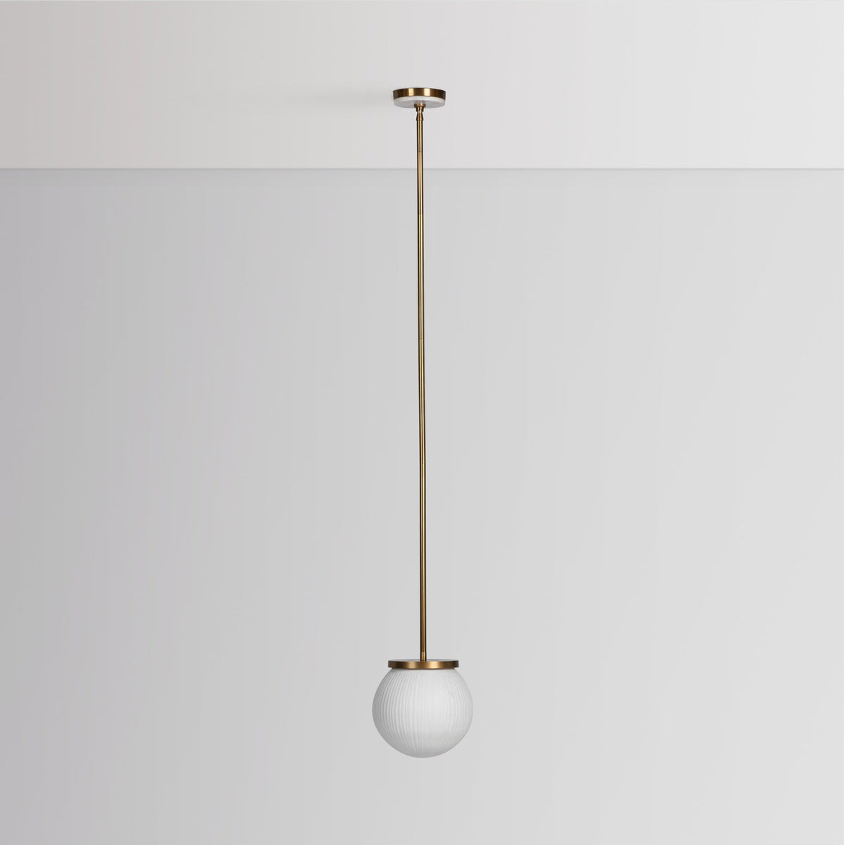 Meridian Pendant - Milk Glass / 10" by Classic Home - view 2