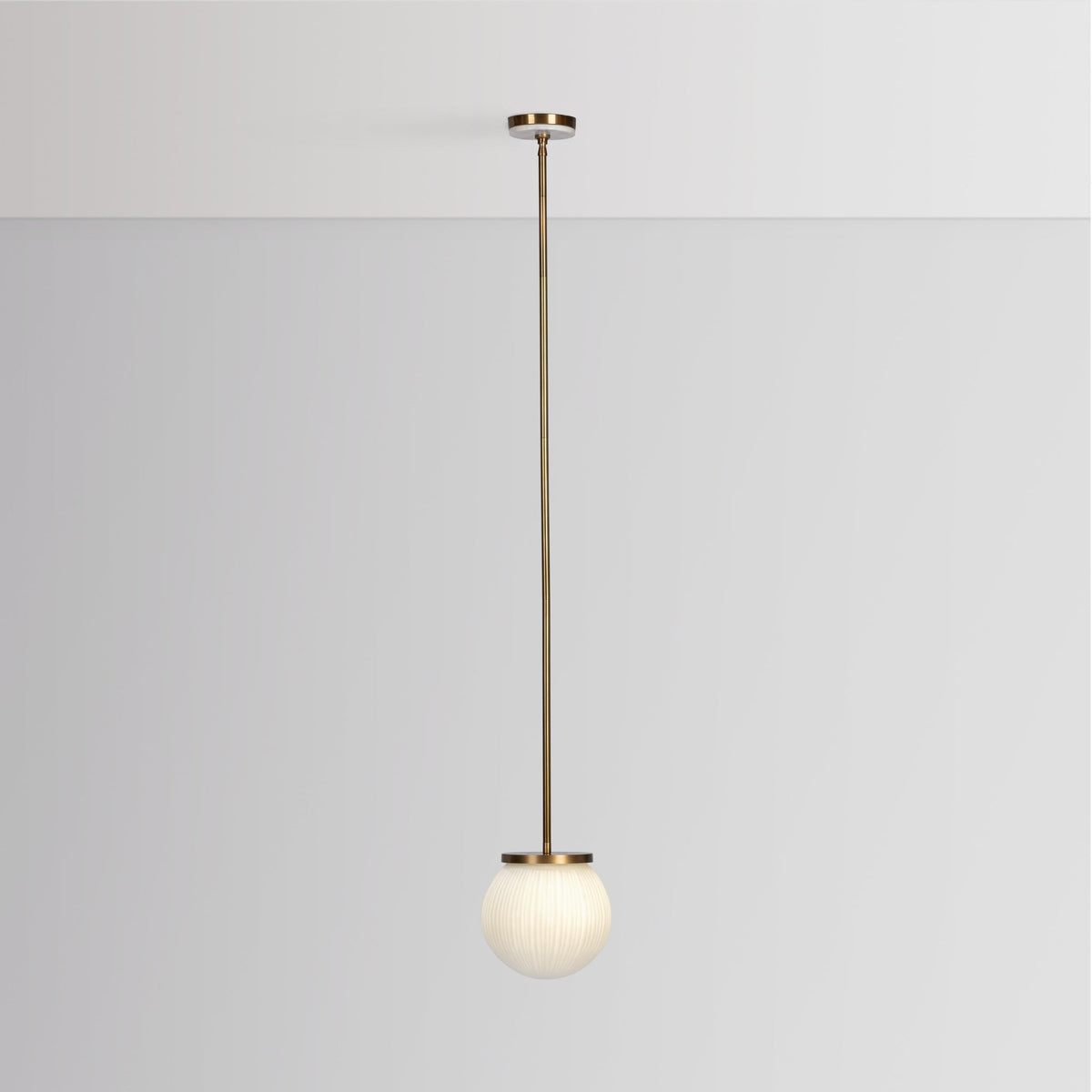 Meridian Pendant - Milk Glass / 10" by Classic Home - view 3