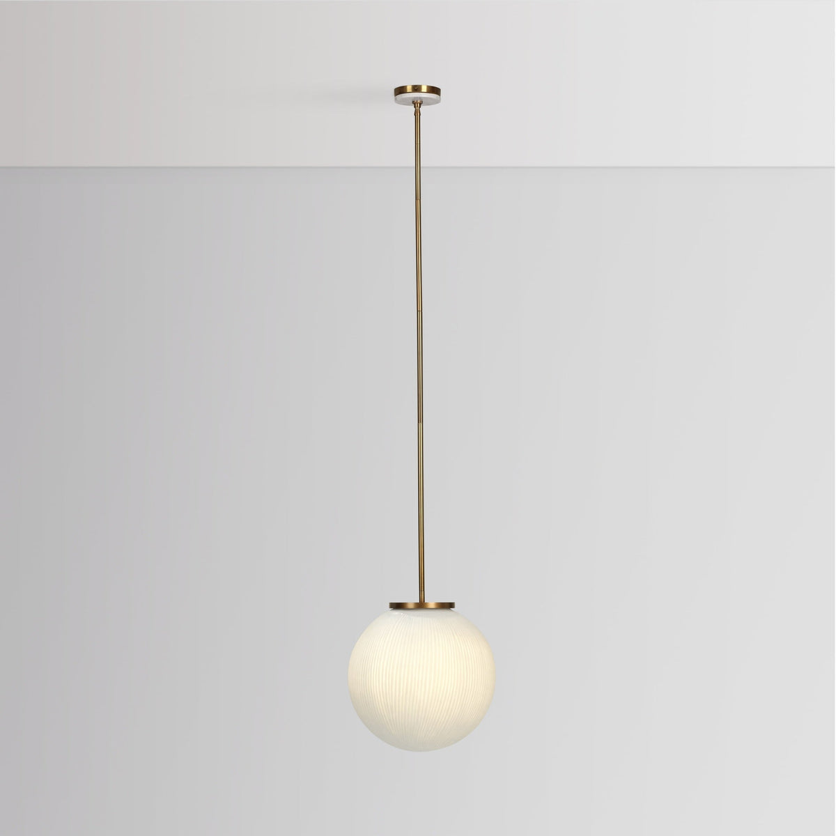 Meridian Pendant - Milk Glass / 16" by Classic Home - view 3