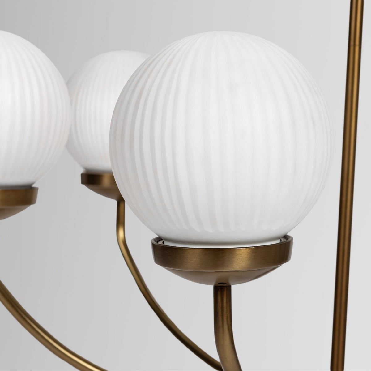 Meridian Chandelier - Milk Glass / 34" by Classic Home - view 5