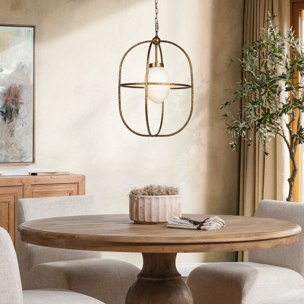 Elara Chandelier - Brass / 20" by Classic Home - view 6